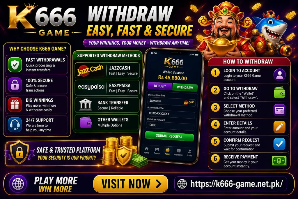 K666 Game Withdraw